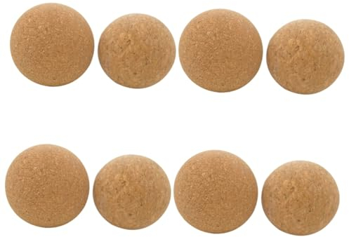 ABOOFAN 8pcs Wooden Wine Cork Ball Stopper Reusable Wine Bottle Stoppers for Portable Decanter Accessories