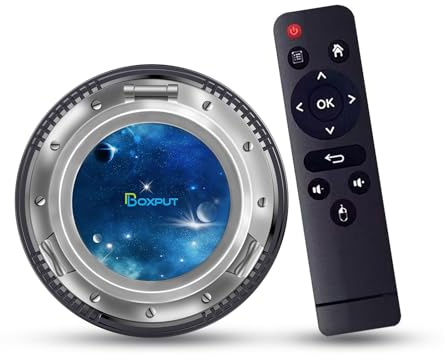 BOXPUT BP6 Android TV Box, 4 Go RAM 32 Go ROM Allwinner H618 Quad Core, prend en charge le décodage 6K, Box TV 4K 2.4G/5G Dual WiFi BT5.0+TV Box