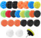 QWORK® 25tlg 80mm Polieraufsatz - Polierschwamm, Polierpad, Polierfell & Polierteller Kit für Akkuschrauber