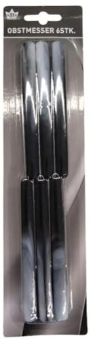 Eifa SBS Messer 6er Set/Obstmesser/Gemüsemesser/Rostfreie Edelstahl Klinge/mit Kunststoffgriff