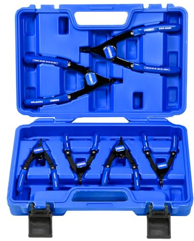 PESIKO 6-tlg. Sprengringzangen Set für Innen- & Außenringe, Schnellwechsel