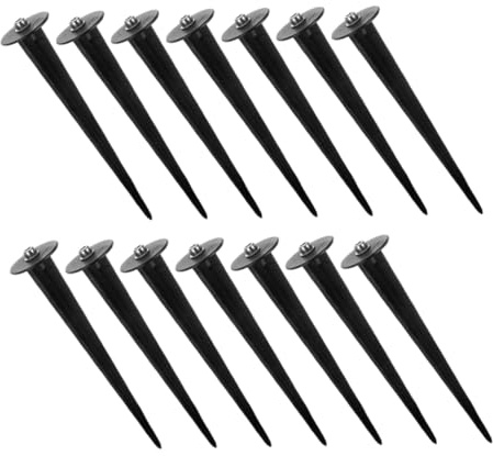 NULYLU 14pcs Solar Ground Lamp Stakes Outdoor Spot Lights for Decking Lights Replacement Stakes
