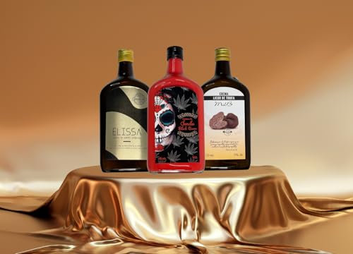 Pack x3 Licores (Black Queen Sandía, Polvito Uruguayo ELISSA, Licor de trufa MDF) 70cl 15%