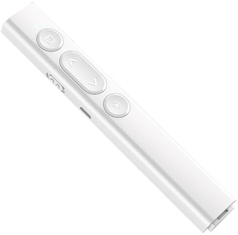 Drahtloser Presenter Fernbedienung Präsentation Clicker mit Hyperlink Lautstärkeregler Smart Board Diashow Power Point PPT Clicker für Laptop/Computer/Büro Klassenzimmer Meeting Vortrag