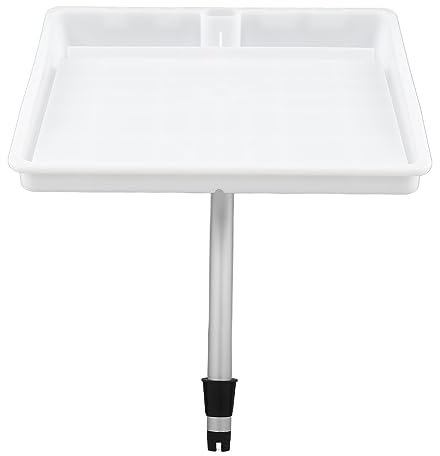 Asixxsix Boat Cutting Board, 460x370mm Boat Bait Board Filet Board for Fish Cleaning Station, Adjustable Cutting Table with with Rod Holder Mount for Sailing Fishing, Boat Accessories