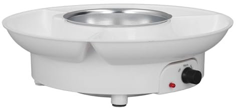 Set Pentola Elettrica per Fonduta per Formaggio e Cioccolato, Kit per Fonduta di Cioccolato con 2 Forchette, Crogiolo per Fonduta con Controllo della Temperatura, Gadget da