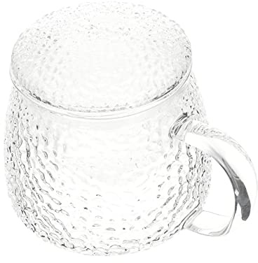 Cabilock 1ensemble Tasse à Thé Borosilicate Avec Infuseur Et Couvercle Motif Pour Thé Lait Café