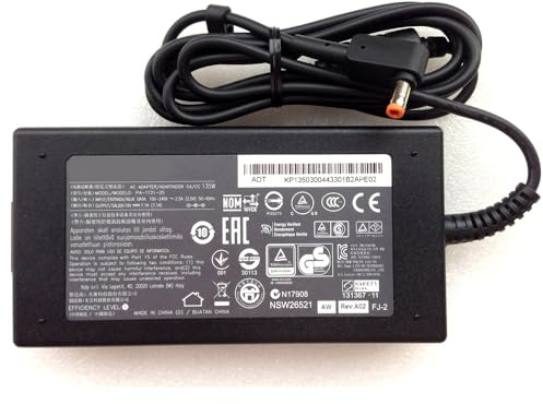 135W 19V 7.1A AC Adapter 5.5x2.5mm Orange Color Tip for Acer Aspire vn7-591g-70jy vn7-591g-70tg VN7-791G Series Laptop Power Supply（not 5.5x1.7mm Purple Color tip）