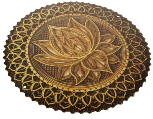 EPIGEIST Metall Wanddeko Runde Mandala-wandkunst Blumenmuster Zarte Wanddekoration Für Wohnzimmer Büro Innenbereich Außenbereich Künstlerische Wandkunst