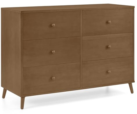 Delta Children Essex 6 Drawer Dresser, Chestnut