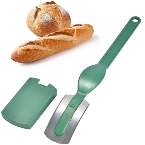 Générique Rasoir À |1*pcs Manche Ergonomique Acier Inoxydable | Découpe Précise Pâte Artisanale | Couteau De Boulanger Maison, Usage Cuisine Professionnelle, Boulangerie, Restaurant