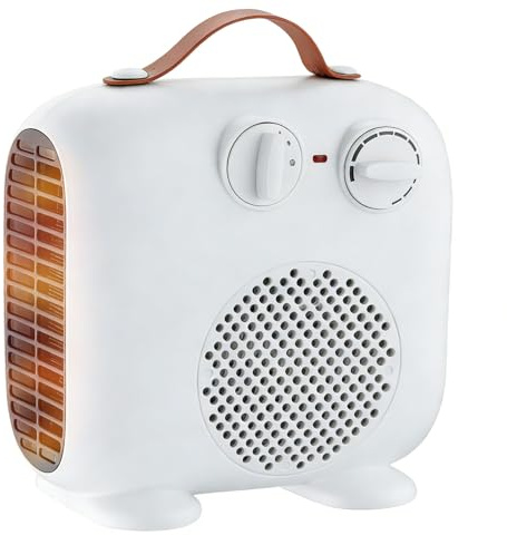 BioAura Heizlüfter Energiesparend Heizlüfter Bad Klein Heater für Innenräume Badezimmer Room Heizgerät