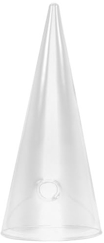 NUOBESTY Wall Mounted Hydroponic Glass Vase Hanging Plant Pot with No-trace Nails and Crystal Mud, Large Egg-cup Shape for Home Wall Decoration