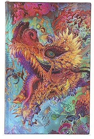 Humming Dragon (Android Jones Collection) Maxi Dot-Grid Softcover Flexi Journal (Elastic Band Closure): Softcover mit Elastikbandverschluss
