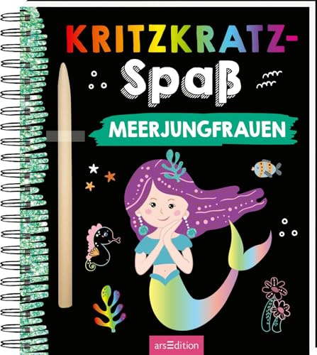 Kritzkratz-Spaß Meerjungfrauen: Kreativer Kratzelspaß mit Malideen und Holzstift für Kinder ab 5 Jahren