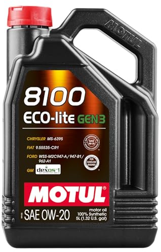 Motul 5L Synthetic Engine Oil 8100 0W20 ECO-LITE