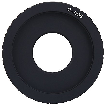 EBTOOLS Adattatore per Obiettivo di Montaggio con Vite di Montaggio C per Fotocamere Reflex digitali Canon EOS EF Mount