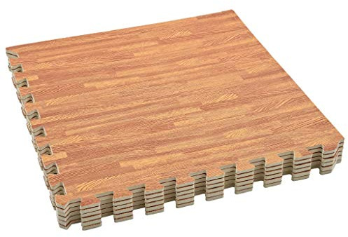 vidaXL 6X Bodenmatte 2,16 m² Eva-Schaum Holzoptik Schutzmatten Puzzlematten Bodenschutzmatten Sportmatten Unterlegmatten Fitnessmatten