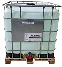 Salmuera - Sal líquida para uso industrial. IBC-GRG 1000 Lt