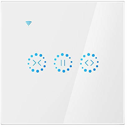 SWECOMZE Nueva generación Smart Wlan persianas, interruptor WiFi, compatible con Alexa Echo y Google Assistant, reloj de persiana con interruptor para motor de persiana (negro)