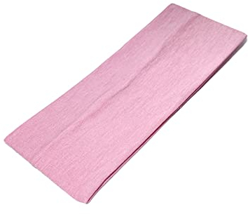 WESTEND CHOICE Fasce per capelli larghe 9 cm, confezione da 2 pezzi, morbide, in tinta unita, elastiche, unisex, per donne e uomini, palestra, yoga (rosa chiaro)