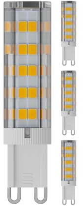 ledscom.de 4x G9 LED Leuchtmittel, weiß (3800 K), 4,4 W, 596lm