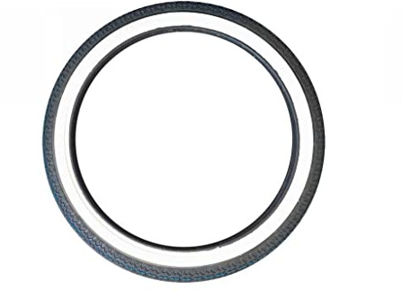 Weißwand Reifen 2.25-19 (23 x 2,25) passend für Zündapp Bergsteiger, Simson SR2 – Klassik Mopedreifen mit Profil – Traglast 132 kg – Geschw. bis 120 km/h – Schlauch erforderlich