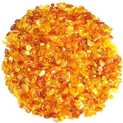Natürlicher Baltischer Bernstein poliert Ø ca. 5 – 10 mm Trommelsteine Edelsteine Heilsteine Wassersteine Glückssteine - Schätze der Natur (Packung Nr. 3 mit 50 g)