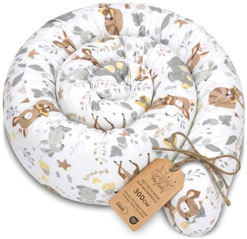 Totsy Baby Cuscino per dormire laterale e per il corpo 300 cm - Cotone Cuscino lungo Decorazione per cameretta bambina e bambino Oeko-Tex Cervo