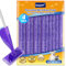 KEEPOW 4 Lingettes Reutilisable pour Swiffer WetJet 30x14cm, Microfibre Lavable Recharge pour Swiffer Wetjet Lavette Réutilisable, Frotter Sols Secs Humides, Violet
