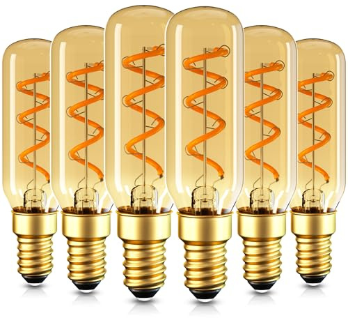 Genixgreen T25 E14 3W LED Edison Vintage Glühbirne Warmweiss 2200K