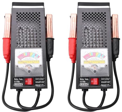 GREOHNMPAW 2X Battery Load Tester 100A 12V Car 6V for 12 Mechanics Truck Type