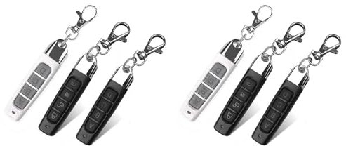 dissot 6 x 4 in 1 telecomando duplicatore per auto, telecomando copia 433 MHz, duplicatore chiave clonazione garage porta universale