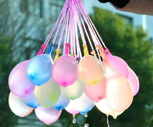 111 Pack water balloons, Rapid-Fill Self-Sealing water balloons for kids Summer fun Water Toys for Kids and Adults Parties and Outdoor Water Bomb Fight