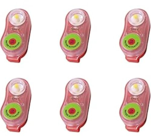 Generico Luce clip per giacca di salvat Remingtape 6X Gilet di Salvataggio Luce A LED, Giubbotto Salvavita Flash, per Sopravvivenza in Acqua di Emergenza, per Adulti e Bambini