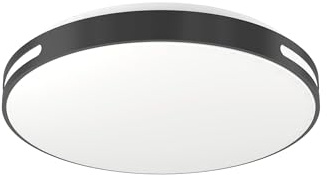 Eglo connect.z Smart Home LED Plafoniera Montegranaro-Z, ZigBee + | Matter, app e controllo vocale Alexa, bianco caldo-freddo, RGB, dimmerabile, nero-bianco, Ø 39,4 cm