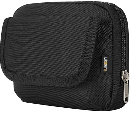 Likesing Werkzeugtasche 600D Oxford, Kleine Gürteltasche mit Reißverschluss, EDC Organizer Wasserabweisend für Werkzeug Zubehör, Haarschneider und Arbeit, Schwarz