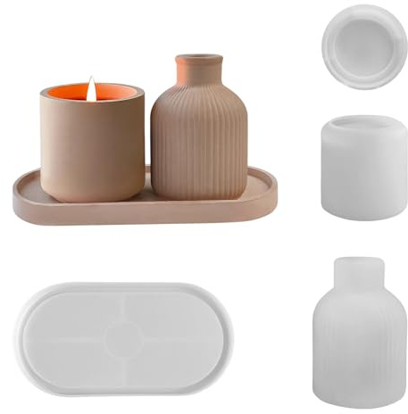 Små vasformar – mini blomkruksformer, flexibel form, liten dekorgjutning, gör-det-själv prydnadssats | liten flexibel vas formset liten för smyckesbricka festgåvor