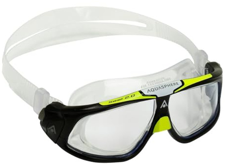 Aquasphere Seal 2.0 - schwarz grün/transparentes Glas Schwimmbrille