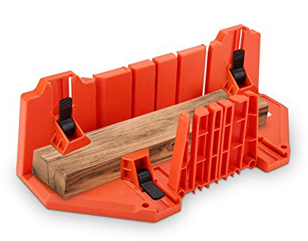 Ejoyous Saw Mitre Box Cutting Saw Blade Holding Box, Wood Cutting Hand Saw Box with Adjustable Clamp Tool Universal 14 Inch, 4 Angles Multifunctional Pruning Wood Cutting Saw Holder