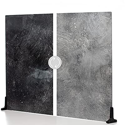 V-FLAT WORLD Duo Board Produktfotografie-Hintergründe – 2-seitiger Hintergrund für Fotografie, hyperrealistischer Artikel & Lebensmittelfotografie-Hintergrund – inklusive 2 Beinen & Matte – 76,2 x