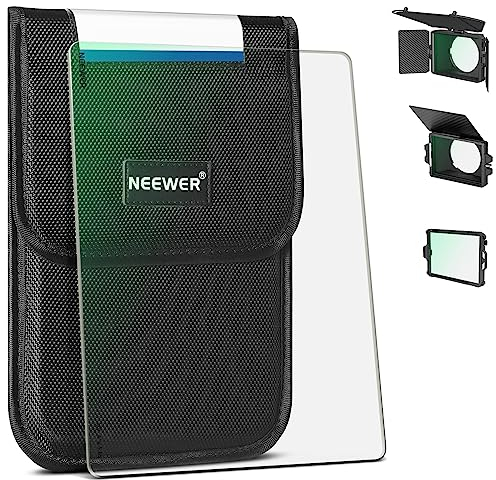 NEEWER Filtro UV cuadrado de 4 x 5,65, filtro protector para el cine con revestimiento múltiple compatible con Tilta compatible con SmallRig y otras cajas opacas, marco grueso de 4 mm/cristal óptico