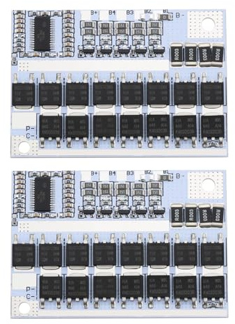 Skapa idé 2 st 4S BMS 100A 3,7 V Li-jon batteri balans kretskort batteriladdningskort modul batteriskyddskort Li-Polymer balans laddningsmodul