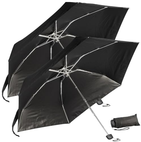 PEARL Minischirm: Mini-Taschenschirm mit Aluminium-Gestänge und UV-Schutz 50 (Regenschirm Mini