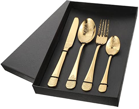 TOPBATHY 1 Set Besteck Löffel Set Metallbesteck Wiederverwendbares Geschirr Küchenutensilien Steak Löffel Steak Geschirr Edelstahl Besteck