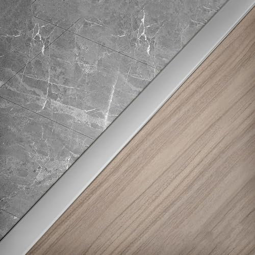 DECAKE Bodenübergangsleiste für Lücken, T-Form für Übergangsleisten, Schwellenübergänge für Fußböden für Holz mit und Flacher Oberfläche, 90 – 165 cm, Aluminium-Schlitz-/Nahtabdeckleisten