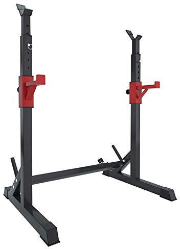 GKJHTED Verstellbarer Kniebeugenständer, Langhantelablage, multifunktionale Hantelablage für effektives Muskeltraining, belastbar bis 250 kg, Home Gym Fitness