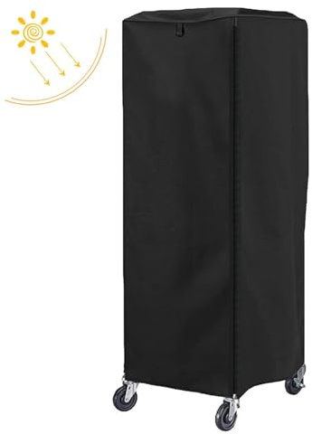 Cubierta para rejilla de galletas | Cubierta para rejilla de bandeja para hornear,2 cremalleras 23,2*28,3*64,1 pulgadas 420D impermeable plateado pintado a prueba de polvo cubierta de tela Oxford para