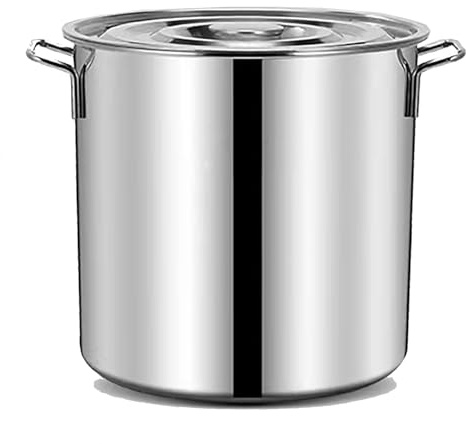 ASerZenith Olla Grande de Acero Inoxidable 304 con Tapa, Resistente, para enlatar Sopa y Pasta, para cocinas a Gas, inducción y eléctricas(One Color-6.2L)