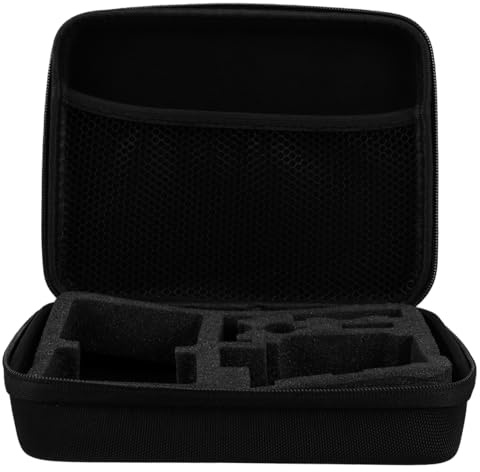Tofficu Sacoche pour Appareil Photo, Rangement Multifonction à Compartiments, Légère en Tissu Noir, Voyages Activités de Plein Air
